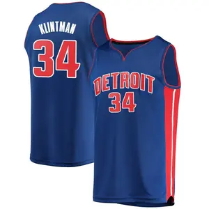 Detroit Pistons Fast Break Blue Bobi Klintman Jersey - Icon Edition - Youth