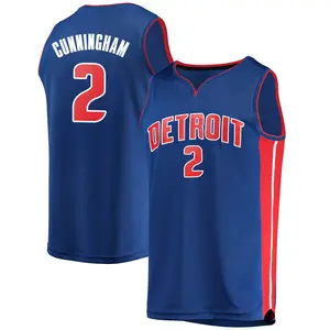 Detroit Pistons Fast Break Blue Cade Cunningham Jersey - Icon Edition - Men's