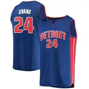 Detroit Pistons Fast Break Blue Daniss Jenkins Jersey - Icon Edition - Men's