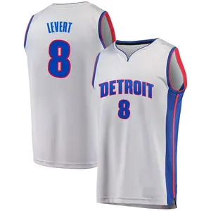 Detroit Pistons Fast Break Gray Caris LeVert Alternate Jersey - Statement Edition - Youth