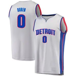 Detroit Pistons Fast Break Gray Jalen Duren Alternate Jersey - Statement Edition - Men's
