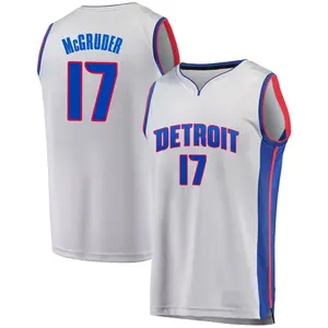 Detroit Pistons Fast Break Gray Rodney McGruder Alternate Jersey - Statement Edition - Youth