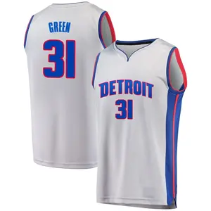Detroit Pistons Fast Break Green Javonte Green Gray Alternate Jersey - Statement Edition - Men's