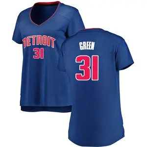 Detroit Pistons Fast Break Green Javonte Green Royal Jersey - Icon Edition - Women's