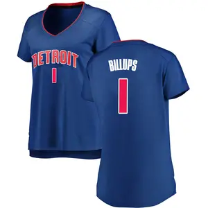 Detroit Pistons Fast Break Royal Chauncey Billups Jersey - Icon Edition - Women's