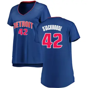 Detroit Pistons Fast Break Royal Jerry Stackhouse Jersey - Icon Edition - Women's