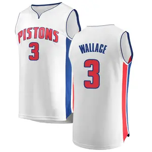 Detroit Pistons Fast Break White Ben Wallace Jersey - Association Edition - Men's