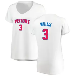 Detroit Pistons Fast Break White Ben Wallace Jersey - Association Edition - Women's