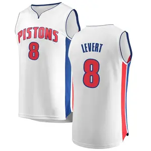 Detroit Pistons Fast Break White Caris LeVert Jersey - Association Edition - Youth