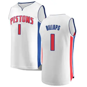 Detroit Pistons Fast Break White Chauncey Billups Jersey - Association Edition - Men's
