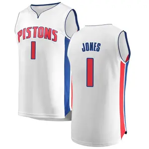 Detroit Pistons Fast Break White Colby Jones Jersey - Association Edition - Youth