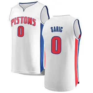 Detroit Pistons Fast Break White Dario Saric Jersey - Association Edition - Men's