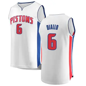 Detroit Pistons Fast Break White Hamidou Diallo Jersey - Association Edition - Men's