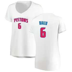 Detroit Pistons Fast Break White Hamidou Diallo Jersey - Association Edition - Women's