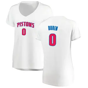 Detroit Pistons Fast Break White Jalen Duren Jersey - Association Edition - Women's