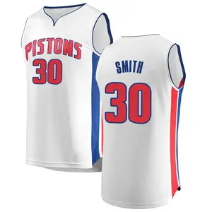 Detroit Pistons Fast Break White Joe Smith Jersey - Association Edition - Men's