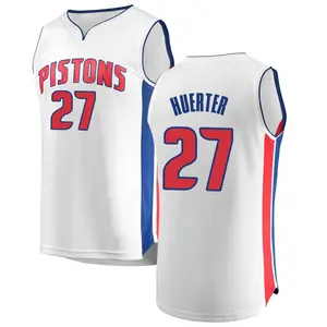 Detroit Pistons Fast Break White Kevin Huerter Jersey - Association Edition - Men's