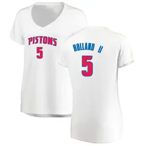 Detroit Pistons Fast Break White Ronald Holland II Jersey - Association Edition - Women's
