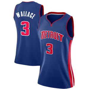 Detroit Pistons Swingman Blue Ben Wallace Jersey - Icon Edition - Women's