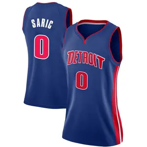 Detroit Pistons Swingman Blue Dario Saric Jersey - Icon Edition - Women's