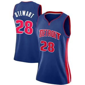 Detroit Pistons Swingman Blue Isaiah Stewart Jersey - Icon Edition - Women's