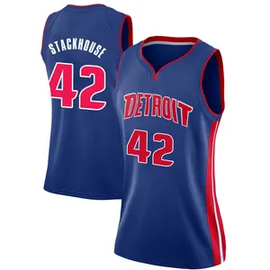 Detroit Pistons Swingman Blue Jerry Stackhouse Jersey - Icon Edition - Women's