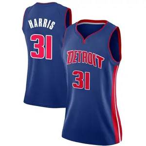 Detroit Pistons Swingman Blue Joe Harris Jersey - Icon Edition - Women's