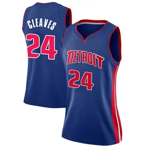 Detroit Pistons Swingman Blue Mateen Cleaves Jersey - Icon Edition - Women's