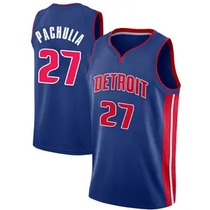Detroit Pistons Swingman Blue Zaza Pachulia Jersey - Icon Edition - Men's