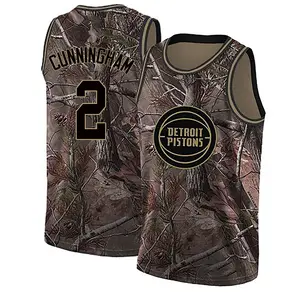 Detroit Pistons Swingman Camo Cade Cunningham Realtree Collection Jersey - Men's