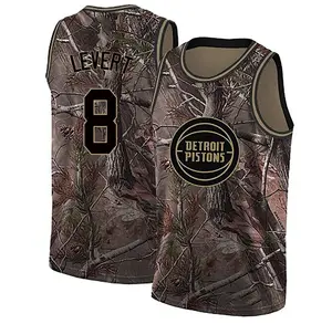 Detroit Pistons Swingman Camo Caris LeVert Realtree Collection Jersey - Men's