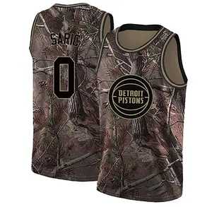 Detroit Pistons Swingman Camo Dario Saric Realtree Collection Jersey - Men's
