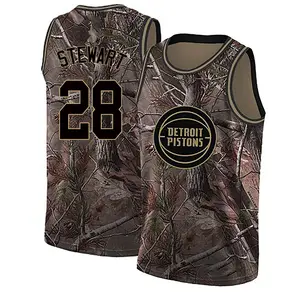 Detroit Pistons Swingman Camo Isaiah Stewart Realtree Collection Jersey - Men's
