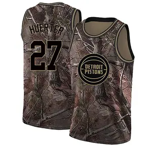 Detroit Pistons Swingman Camo Kevin Huerter Realtree Collection Jersey - Men's