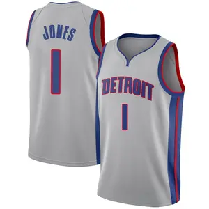 Detroit Pistons Swingman Colby Jones Silver Jersey - Statement Edition - Youth