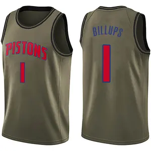 Detroit Pistons Swingman Green Chauncey Billups Salute to Service Jersey - Youth