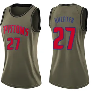 Detroit Pistons Swingman Green Kevin Huerter Salute to Service Jersey - Women's