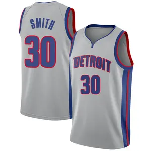 Detroit Pistons Swingman Joe Smith Silver Jersey - Statement Edition - Youth