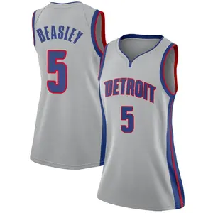 Detroit Pistons Swingman Malik Beasley Silver Jersey - Statement Edition - Women's