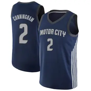 Detroit Pistons Swingman Navy Cade Cunningham Jersey - City Edition - Youth