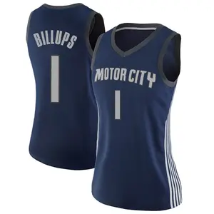 Detroit Pistons Swingman Navy Chauncey Billups Jersey - City Edition - Women's