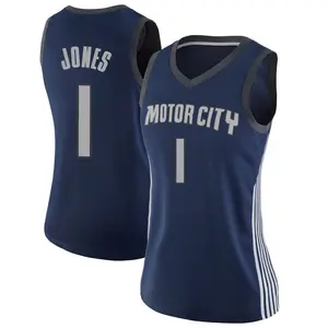 Detroit Pistons Swingman Navy Colby Jones Jersey - City Edition - Women's