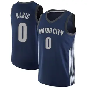 Detroit Pistons Swingman Navy Dario Saric Jersey - City Edition - Youth