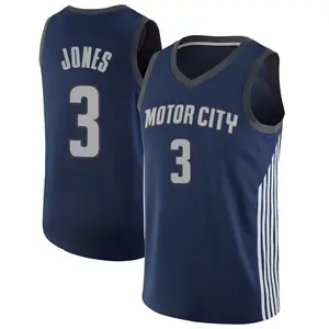 Detroit Pistons Swingman Navy Isaac Jones Jersey - City Edition - Youth