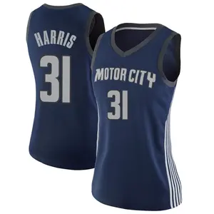 Detroit Pistons Swingman Navy Joe Harris Jersey - City Edition - Women's