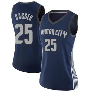 Detroit Pistons Swingman Navy Marcus Sasser Jersey - City Edition - Women's