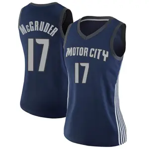 Detroit Pistons Swingman Navy Rodney McGruder Jersey - City Edition - Women's