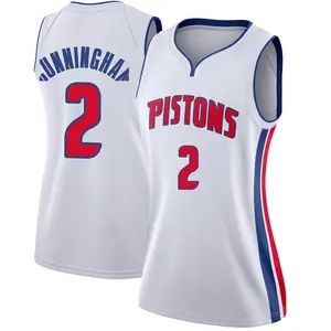 Detroit Pistons Swingman White Cade Cunningham Jersey - Association Edition - Women's