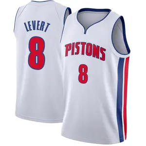 Detroit Pistons Swingman White Caris LeVert Jersey - Association Edition - Men's