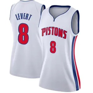 Detroit Pistons Swingman White Caris LeVert Jersey - Association Edition - Women's